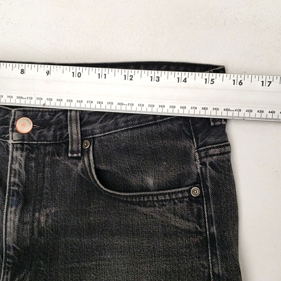 COS Paint Splattered Jeans Women's Size 29 Washed Black High Rise Straight Leg - Picture 10 of 15